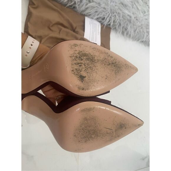 [gianvito Rossi] suede pointy toe mules EUC#7 - Picture 3 of 10